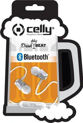 Image de Celly DRINKBHBEERWH écouteur/casque Sans fil Ecouteurs Appels/Musique Bluetooth Blanc