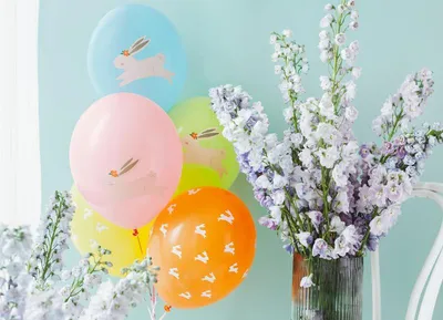 Produktbild von Luftballons Hase Motiv 30cm Bunt 7er Set