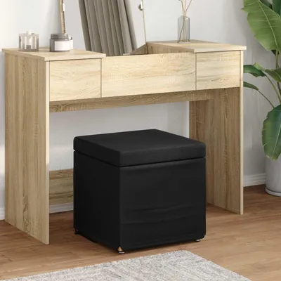 Produktbild von "SPRING SALE"Hocker für Schlaf- und Wohnzimmer - Moderne design, Schwarz 41 x 41 x 40 cm Stoff und Pressholz GermanyMöbel 14843 - Barhocker