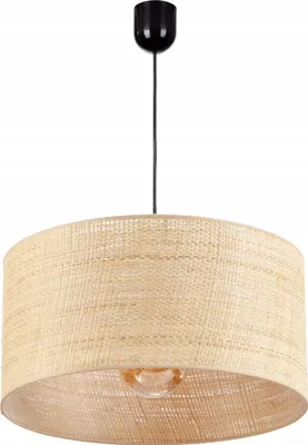 Obrázek produktu pro Stropní lampa Boho s ratanovým stínidlem, 40 cm, ratanová LED lampa z Polska