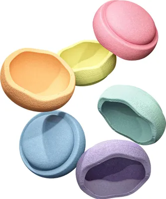 Produktbild von Stapelstein Balanciersteine-Set " Original Grow Rainbow", Pastel