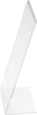 Produktbild von Tischaufsteller Classic Image schräg A6 hoch transparent Packung mit 12 Stück