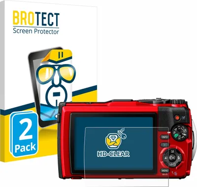Produktbild von 2x Für Olympus Tough TG-6 Schutzfolie BROTECT Displayschutz Display Schutz Folie Klar Transparent