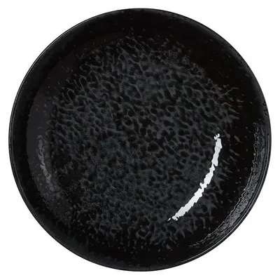 Produktbild von 6x Tiefe Teller 25 cm VIDA Night schwarz Porzellan