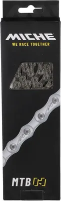 Produktbild von Miche Kette 11-fach MTB/E-Bike, 1/2 x 3/32', 138 Glieder, 5,62 mm, silber