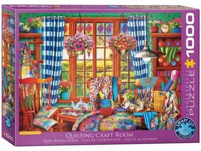 Immagine prodotto di Eurographics Puzzle Quilt Bastelzimmer, Werkzimmer, 1000 Teile, 68 x 48 cm, 6000-5348