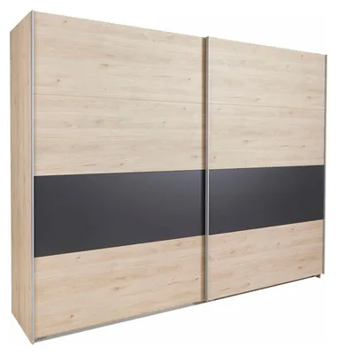 Immagine prodotto di Armadio ad ante scorrevoli Angie Dimensioni dell'armadio selezionabili rovere hickory / grafite, 225x65x210cm