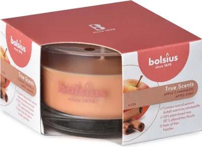 Obrázek produktu pro Bolsius Aromatic 2.0 Vonná svíčka ve skle, 80x50mm, Apple Cinammon