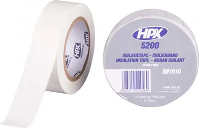 Produktbild von HPX Isolierband weiß 19 mm x 10 m