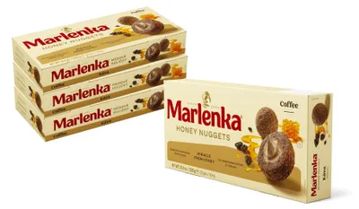 Produktbild von 3+1 MARLENKA Kaffee-Honigkugeln 4 x 235 g
