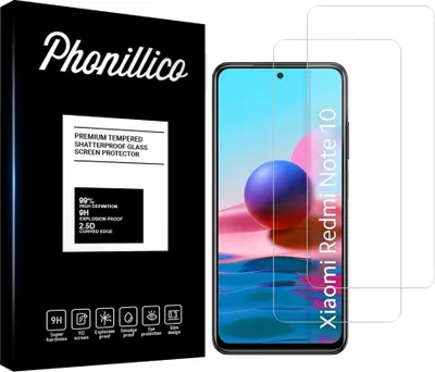 Image de Verre trempé pour Xiaomi REDMI NOTE 10 4G [2 pièces] Protection d'écran Screen Protector Film Anti-Rayures Glas Resistant Phonillico®