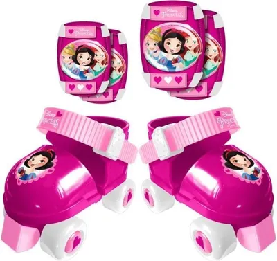 Produktbild von Stamp Rollschuhe PRINCESSES mit Schutz-Pads, einstellbare Größe 23/27
