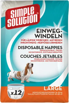 Zdjęcie produktu dla Simple Solution pieluchy dla psów L