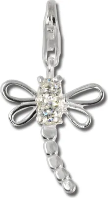 Produktbild von SilberDream Charm Schmuck Armband Anhänger Libelle 925 Echt Silber FC1010