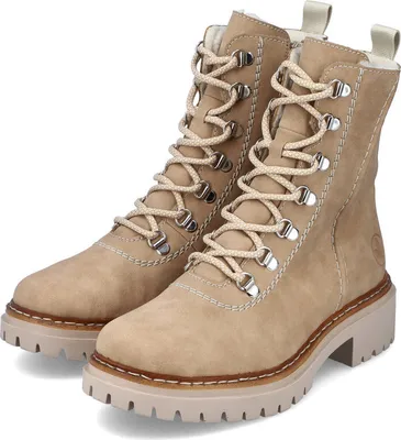 Produktbild von Rieker Damen-Schnürstiefelette gefüttert Beige, Farbe:beige/schlamm, EU Größe:41