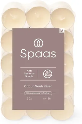 Produktbild von 30 Teelichter gegen den Tabakkonsum, ca. 4,5 Stunden Brenndauer – Elfenbeinoptik