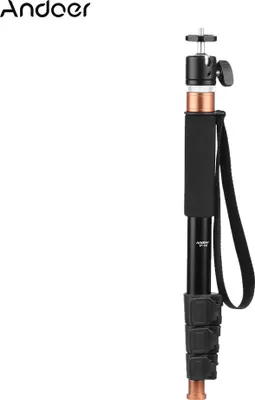 Produktbild von Andoer TP-148 94,6 cm / 37,2 '' Einstellbarer, leichter Einbeinstativ-Einteilmikrofon-Auslegermast max. Laden Sie 5 kg fuer Kamera und Mikrofon