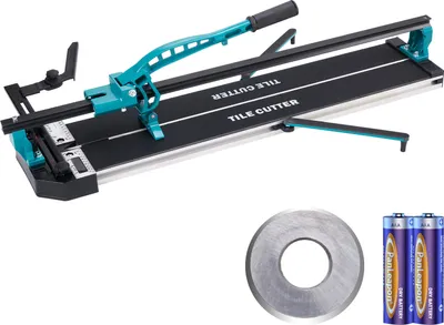Produktbild von SucceBuy Manuelle Fliesenschneider 1000mm Porzellan Keramik Fliesenschneider mit Wolframkarbid Schneidrad Infrarot-Positionierung Anti-Rutsch-Füße Langlebige Schienen für professionelle Installateure oder Anfänger