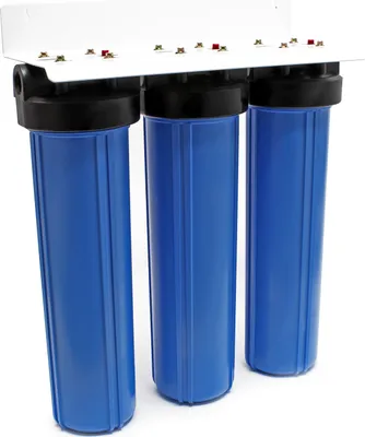 Zdjęcie produktu dla Naturewater NW-BRL03 3-stopniowy filtr do wody, 5 µ, 32,89 mm (1"), Ø113 mm wkład PP, uchwyt ścienny filtra, klucz do filtra, filtr osadów blok węgla aktywnego granulat węgla aktywnego