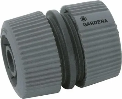 Produktbild von Gardena Schlauchreparaturstück 1/2" aus Kunststoff grau