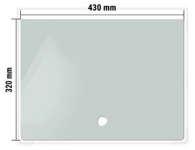 Produktbild von Dennerle Abdeckscheibe für Nano Tank - Abdeckscheibe mit Griffloch