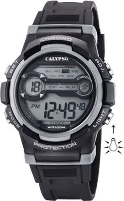Produktbild von Calypso Digital Crush Armbanduhr schwarz Alarm Stoppuhr Licht K5808/4