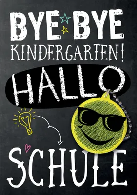 Produktbild von CACTUS Schulanfangs-Grußkarte "Tschüss Kindergarten"
