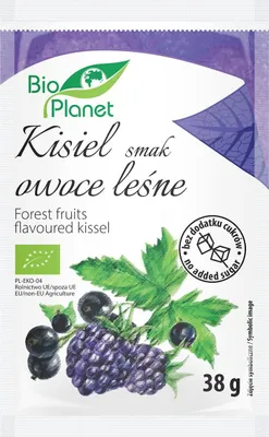 KISIEL O SMAKU OWOCÓW LEŚNYCH Z OWOCAMI JAGODOWYMI BIO 38 g - BIO PLANET