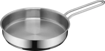 Produktbild von 18 cm Mini Bratpfanne - Poliertes Edelstahl - Unbeschichtet - Induktionsgeeignet - Stapelbar - Ideal für kleine Portionen oder Einzelhaushalte