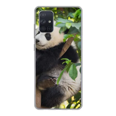 Produktbild von MuchoWow® Handyhülle Schutzhülle Hülle für Samsung Galaxy A51 Panda - Tier - Baum Silikon Softcase Handy Hülle - Schutzabdeckung
