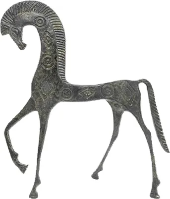 Produktbild von Griechisches Pferd aus Messing.