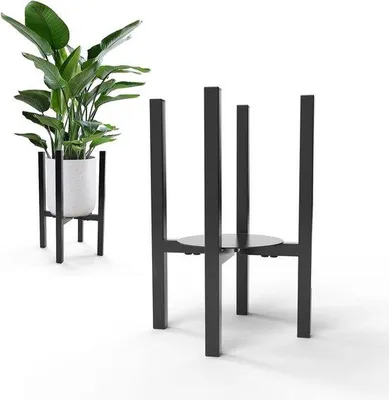 Image de Support réglable pour pots de 24 à 36 cm de diamètre, noir
