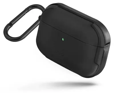Zdjęcie produktu dla Uniq Etui Valencia Airpods Pro Czarny/Midnight Black Antimicrobial