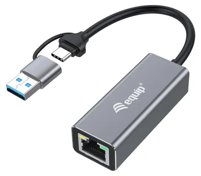 Immagine prodotto di Adattatore USB-C -> RJ45 10/100/1000/2500 Mbps + USB-A