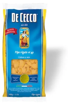 Immagine prodotto di Nudeln Pasta Pipe Rigate n° 49 5 x 500 gr. - De Cecco