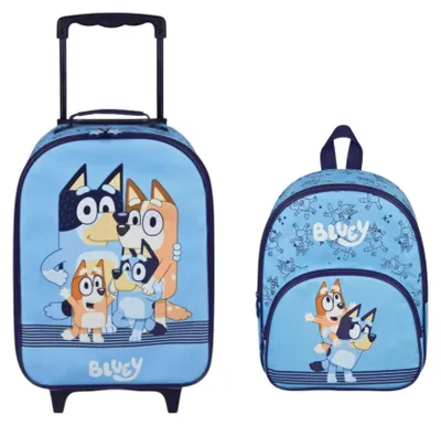 Image de Ensemble de voyage Bluey : valise à roulettes et sac à dos