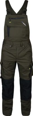 Produktbild von F. Engel X-treme Latzhose mit Stretch, Forest Green/Schwarz, Gr. 25