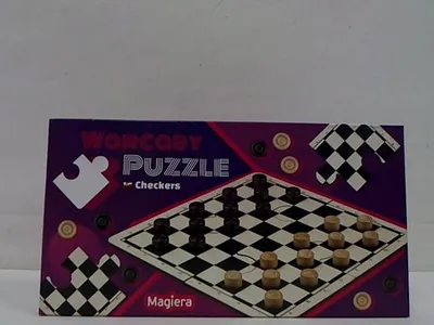 Zdjęcie produktu dla Warcaby Drewniane - Plansza Puzzle 30315