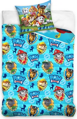 Produktbild von Paw Patrol Bettwäsche 80x80 + 135x200 cm · Kinder-Bettwäsche für Mädchen & Jungen - 100% Baumwolle