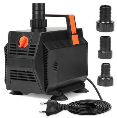 Wasserpumpe 60 W, 3500 l/h, Tauchpumpe mit 3 Düsen