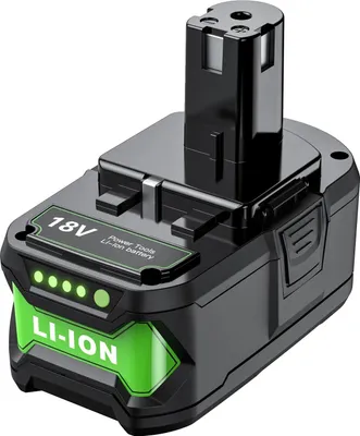 Produktbild von Lithium-Batterie, 8000mAh Kapazität, 18V Spannung, kompatibel mit Ryobi,1Stk 8000mAh