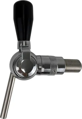 Produktbild von BieTal® Waldau Kugel Zapfhahn Schankhahn Kompensator Chrom 5/8 Zoll 30mm 3/8 JG