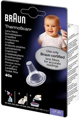 Obrázok produktu pre Ochranné krytky Braun Thermoscan Lf40 40 ks