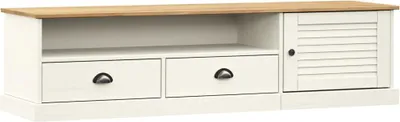 Produktbild von vidaXL TV-Schrank VIGO Weiß 156x40x40 cm Massivholz Kiefer