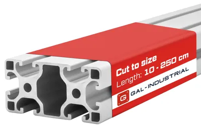 Immagine prodotto di GAL-INDUSTRIAL | Profilo strutturale in alluminio - 40x80mm - 10cm - Taglio su misura