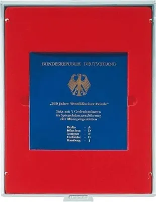 Produktbild von Lindner 2211E Velourseinlage rot 2211E (Ø 150 mm)