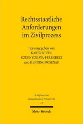 Zdjęcie produktu dla Rechtsstaatliche Anforderungen im Zivilprozess