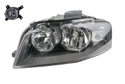 Produktbild von Scheinwerfer passend für Audi A3 8P 05/03-07/08 H7 H7 Li. Fahrer + Nebel 8P0941003K 8P0941003A 8E0941699C 8E0941699E Johns