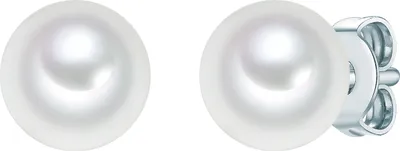 Produktbild von Trilani Perlen-Ohrstecker Sterling Silber Süßwasser-Zuchtperle 50030134