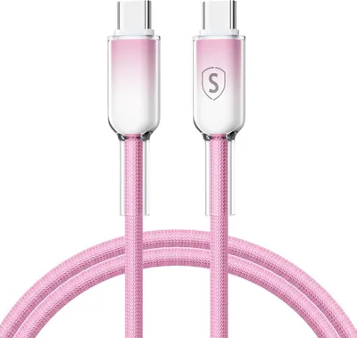 Imagen del producto de Cable USB-C a USB-C de la serie Dynamic, 60W, 1 metro - Rosa